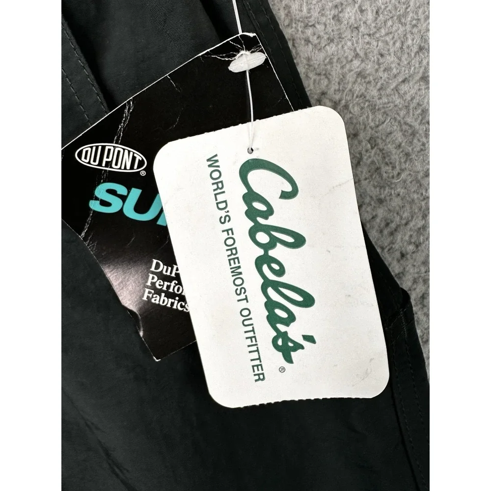 Cabela's World Wide Sportsman Men's DuPont Supplex Nylon Fishing Shorts L Green